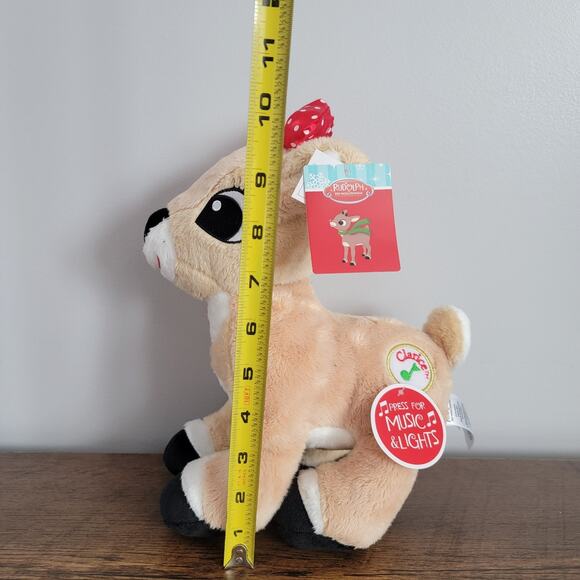Rudolph Red Nosed Reindeer Clarice Plush Music Lights Christmas Holiday Toy NEW - Picture 5 of 10